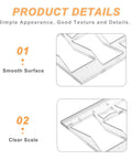 Top Shelf Bow Tie Router Template Plus Butterfly Inlay Guide with smooth surface and clear scale for precise routing tasks.