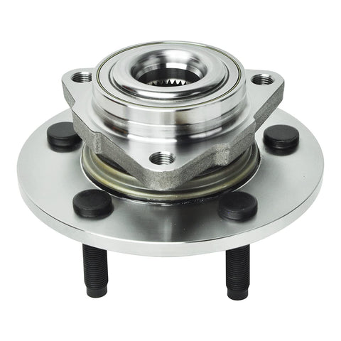 4WD Front CV Axles And Wheel Bearing Hubs Kit For Dodge Ram 1500 2006 2007 2008 With 5 Lug Left Side Speed Sensor Includes 2 Front CV Axles And 2 Wheel Hubs Remanufactured showing a single wheel hub