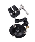 Pro Grade Soldering Clamp And Stand For Maintenance And Repair, Alloy Steel Welding Fixture With Rock Solid Holding And Adjustable Positioning, Compact Design For Precise Workbench Soldering; black adjustable clamp with round base