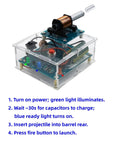 Coilgun Soldering Practice Kit For Electronics Enthusiasts And Beginners, Complete Soldering Project With Components, PCB And Enclosure