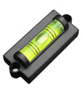 Spirit level Wall TV Bubble Level Wall Hanging Carpenter Water Level Tool with transparent bubble in black casing.