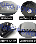 Heavy Duty Ebike Battery Housing Built Like A Tank For Custom Rigs with LED indicator, on/off switch, XLR charge port, and 8Pin discharge.