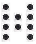 Rock Solid 14Mm Carbide Cutter Inserts 10 Pack Square 4 Sided Rotatable Blades For Woodworking Spiral Planer Head With M6 Screws smooth finish.