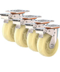 Heavy Duty Swivel Caster Wheels With Brakes For Furniture And Workbenches, nylon wheels, galvanized bracket, rust resistant