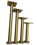 Adjustable 23.6 Inch Stainless Steel Furniture Legs Set Of 4 With Gold Finish Durable Replacement Legs For Sofa Table Cabinet Coffee