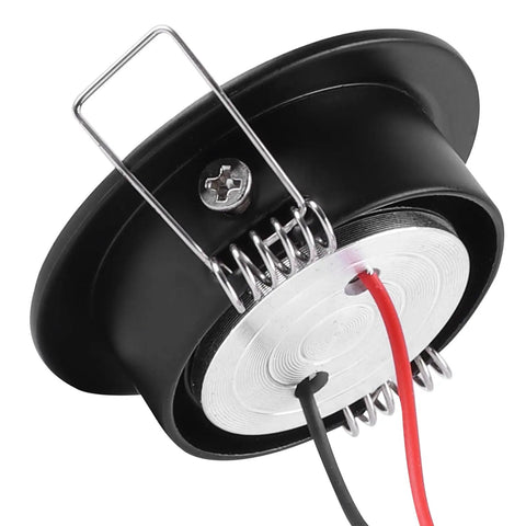 Sorfia 10pcs 2 inch Gimbal LED Recessed Light Small Recessed Lights AC110V showing backside with wiring and metal frame detail.