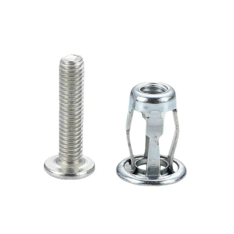 Heavy Duty 2 Pack Petal Rivet Expansion Plugs With Nut Jack Threaded Screw Anchors for lamp installation and picture hanging