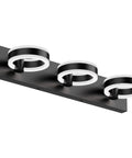 LED Bathroom Vanity Lights 24 Inch Black Three Light Acrylic Wall Sconces With 350 Degree Rotatable Over Mirror Mount Modern Vanity Fixture For Powder Room Lit Look