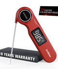 Ultra Fast Digital Meat Thermometer For BBQ USB C Rechargeable Kitchen Thermometer With 0.5s Read Time And 0.5 Fahrenheit Accuracy