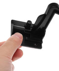 Close-up of No Drill Childproof Cabinet Lock in black, showing strong adhesion and easy install tab for drawers and doors.