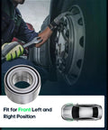 2 Pack Front Wheel Bearing And Hub Assembly With ABS For Toyota Celica 2000 To 2005, Corolla 2003 To 2019, Matrix 2003 To 2013