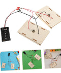Hands On Stem Circuit Experiment Kit For Interactive Science Projects with series and parallel circuits on wooden boards