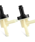 2 Pack Vacuum Check Valve Compatible With YG193 Automotive Vacuum Lines Checking Switch Replacement Parts, black and beige color.
