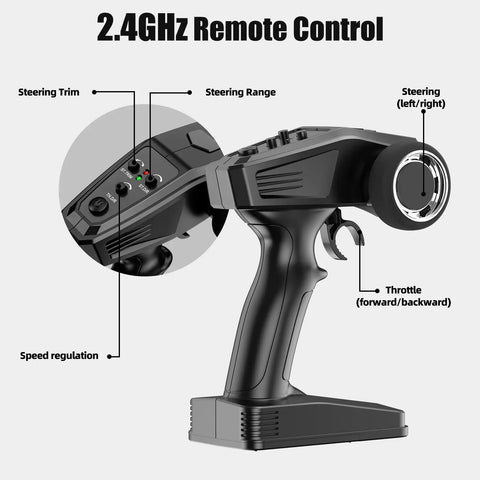 2.4GHz remote control for 1 18 Scale Fast RC Car With 40 Kmph Top Speed 4x4 Monster Off Road Truck All Terrain Remote Control Vehicle.