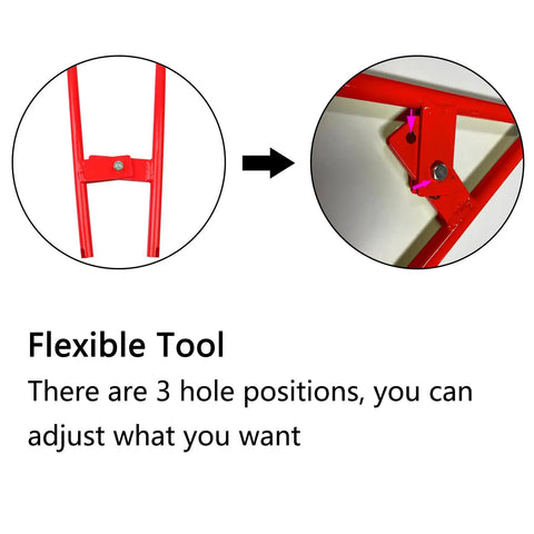Heavy Duty Truck Brake Spring Tool For Semi Trucks, Pro Grade Rockwell Drum Brake Spring Pliers, adjustable positions, red