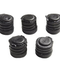 Premium 5pcs Black Rubber Car Bonnet Buffer Hood Stop Bumpers For Nissan Direct Replacement Noise Reduction Washers Kit To Silence Engine Vibration, five black rubber caps