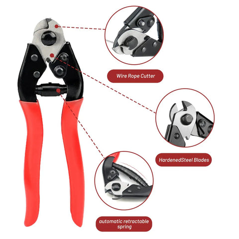 Image of wire rope cutter for 1000Ft One Eighth Inch T316 Stainless Steel Cable For Deck Railing And Balustrade
