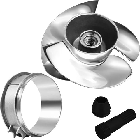 140mm Jet Ski Impeller 12 17 Pitch Three Blade Stainless Steel Propeller With Wear Ring Wrench And Seal Kit For Spark ACE 900 HO And Spark TRIXX 2014 New Models