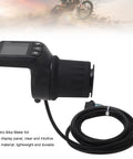 Easy Install LCD Display Electric Bike Meter Kit With Half Handle Grip 5P Common Wire 24V 36V 48V 60V Compatibility