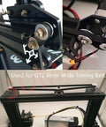 Premium Aluminum GT2 6mm Wide Timing Belt Idler Pulley with 5mm Bore 20 Toothless Design in CNC Router Setup