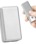 Heavy Hitter Stainless Steel Fidget Slider Featuring Dense Tracks And Slick Spring Action, compact and handheld.