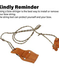 Recurve Bow Stringer Tool For Easy Stringing No Fuss Quick String Install Longbow Stringer with leather and nylon material