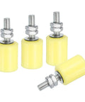 Beefy 4 Pack Nylon Gate Roller Wheels For Sliding Doors 1 5/8 Inch Dia 40mm Length M10 x 38-48mm Thread Heavy Duty