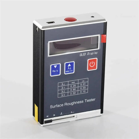 Heavy Duty Digital Surface Roughness Tester Delivering Legit Ra Rz Measurements For All Metal And Nonmetal Finishes With Sweet High Speed Dsp Processing And Knockout Aluminum Build For Daily Shop Grind, OLED display and USB charging.