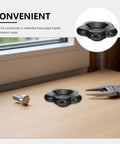Two Pack Black Bakelite Handwheel Valve Handles For Outdoor Spigot And Hose Bib, 60mm Diameter, 7x7mm Square Hole on table