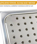 Close-up of stainless steel mesh from Automatic Pitcher Rinser and Bar Glass Rinser for Bar and Kitchen, Silver.