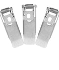 Lawsen Spring Clips Recessed Lighting 60 Pcs Downlight Panel Lamp Spring Clip Ceiling Lights Fitting Fixed Led on Clamps, metal clips close-up.