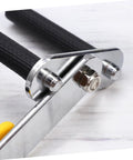 Close-up of One Pair Heavy Duty Suction Lifters Make Drywall Gypsum Board Ceramic Tile And Sheetrock Moves A Breeze handles with anti-slip grips.
