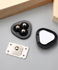 Self Adhesive Caster Wheels With 360 Degree Rotation ABS And Stainless Steel 32 Pack components on gray surface