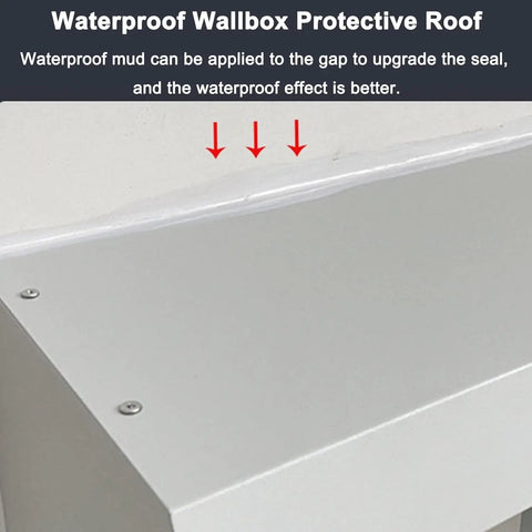 Kickass Heavy Duty EV Charger Cover With Slick Flip Up Door, wallbox protective roof with waterproof seal detail.