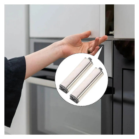 10 Pcs Stainless Steel Cabinet Latch Magnetic Door Catch Push Open Buffer Magnet Damper for Wardrobe installation example