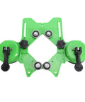 WALFRONT Dual Suction Cup Hole Saw Kit 6-50mm For Tile Ceramic Glass Marble Granite Drill Bits That Stick Firmly And Prevent Slipping For Smooth, Precise Professional DIY Home Renovation Jobs Today. green dual suction hole saw guide for tile and glass, 6-50mm
