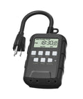 7 Day Outdoor Programmable Timer With Dual Outlets Set It And Forget It Heavy Duty Weatherproof Digital Timer For Lamps Ponds And Christmas Lights