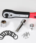 Pro Impact Socket 22-34mm 10 Piece Set With Rubber Ring And Locking Pin Kit For Heavy Duty Jobs And Tough Bolts That Really Hold Up, ratchet and sockets