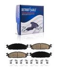 Brake Kit With 12.80 Inch Front Rotors And 12.99 Inch Rear Rotors Plus Ceramic Brake Pads For Ford Explorer Flex Taurus Lincoln MKS