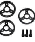 32P Spur Gear 52T 0.8M Main Gear For 1/10 Scale RC Cars Hardened Steel CNC Machined 3 gears with bolts