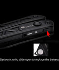 Close-up of All In One Pliers And 12 In 1 Multitool with LED battery compartment