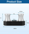 Heavy Duty Cable Bender Tool For Electrical Work size diagram, showing dimensions 2.95 x 1.5 inches with two silver grips.