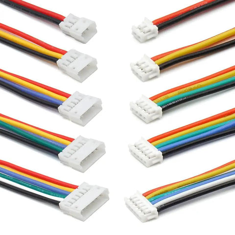 1.5mm JST Style Male And Female Connector Kit With 28 AWG Silicone Cables, multi-color, plug and play connectors