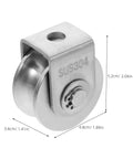 2-Pack Heavy Duty Stainless Steel Pulley Wheels For Sliding Doors And Wire Rope Lifting, Ball Bearing Track Rollers