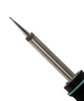 Close-up of a 60 Watt 120 Volt Controlled Output Soldering Iron with 3 wire cord, showing the precision metal tip for electronics repairs.