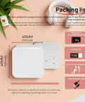 Packing list of Portable No Screen MP3 Player With Wired Headphones And Built In Speaker 4GB Memory Card showing accessories