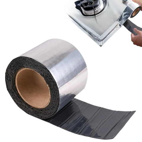 Self Adhesive Waterproof Roof Patch Tape With Asphalt Crack Sealer For Concrete Driveways Deck Rims And Windows on a roll.