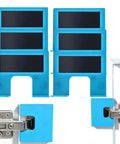 Magnetic Hinge Jig For Drill Free Installation Precise 2mm Alignment Groove Adjustable Door Hinge And Jamb Guide Six Pack