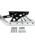 Manual RV Step Single Folding Ladder For Trailers And Campers, Retractable Entry Stair, 440 LB Capacity, Aluminum Alloy Construction With Powder Coated Steel Plates, Built To Last And Easy To Install For Motorhomes, with hardware