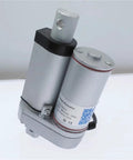 Heavy Duty Linear Actuator Electric Motor Delivering Smooth 12V And 24V Power For Fast Window Opening And Smart Home Mods featuring aluminum body and shaft.